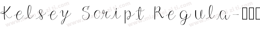 Kelsey Script Regula字体转换